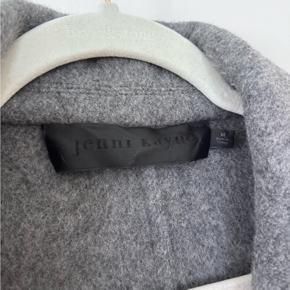 Jenni Kayne Carlyle wool alpaca blend pea coat in grey - Picture 9 of 11